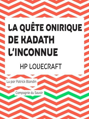cover image of La Quête onirique de Kadath l'inconnue